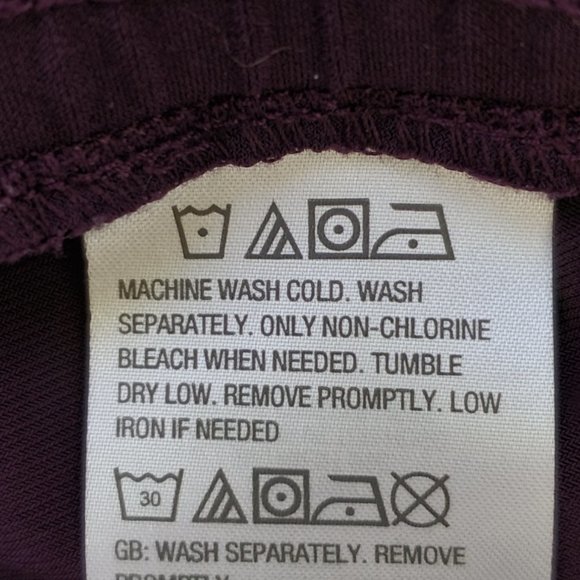 Susan Graver Eggplant Purple Liquid Knit Pull-On Zip Ankle Jogger Pants Size XS - Picture 11 of 14